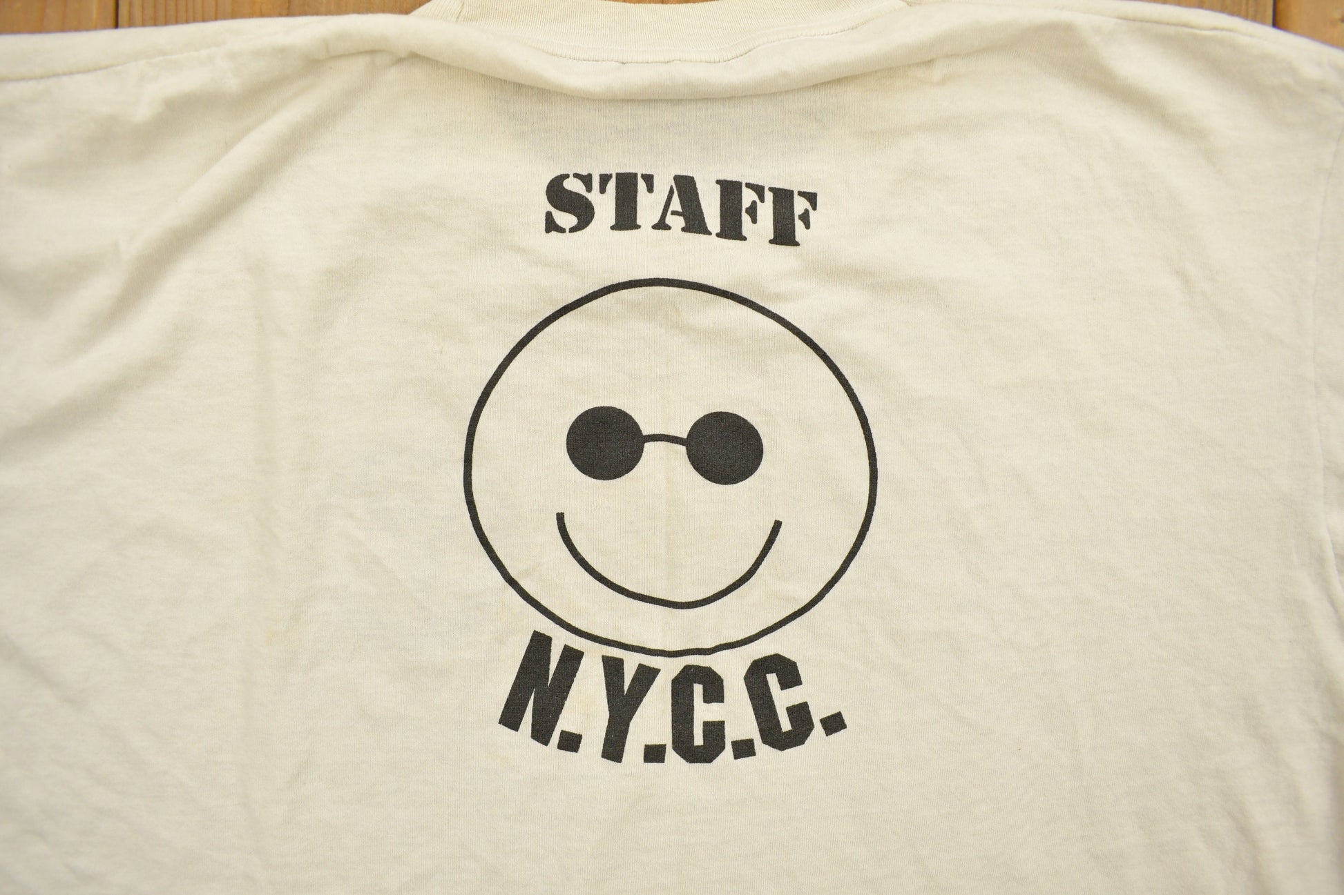 Vintage 1990s NYCC Staff Graphic T-Shirt