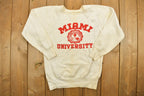 Vintage 1950's University of Miami Frock Print Collegiate Crewneck