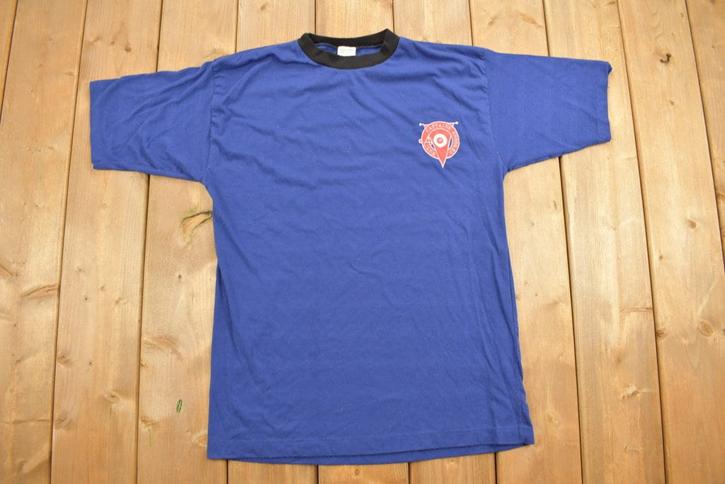 Vintage 1980s Captains Snooker Club Ringer T-Shirt