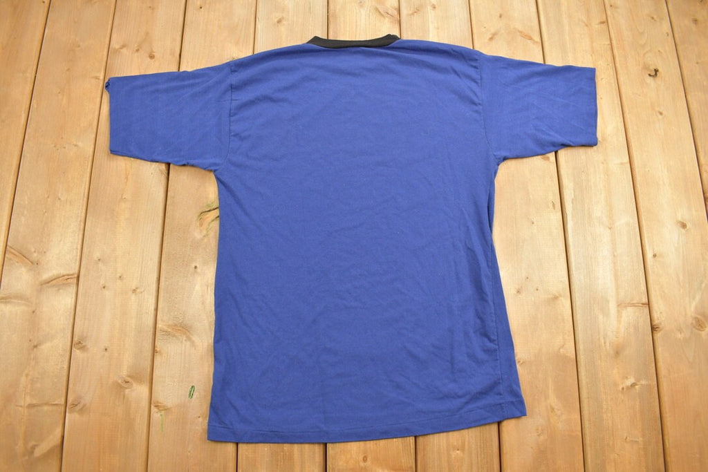 Vintage 1980s Captains Snooker Club Ringer T-Shirt