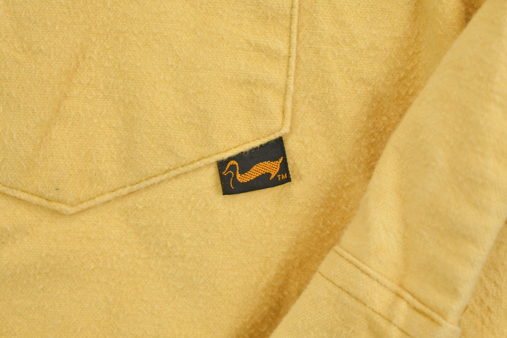 Vintage 1970s Duxbak Blank Yellow Button Up Shirt