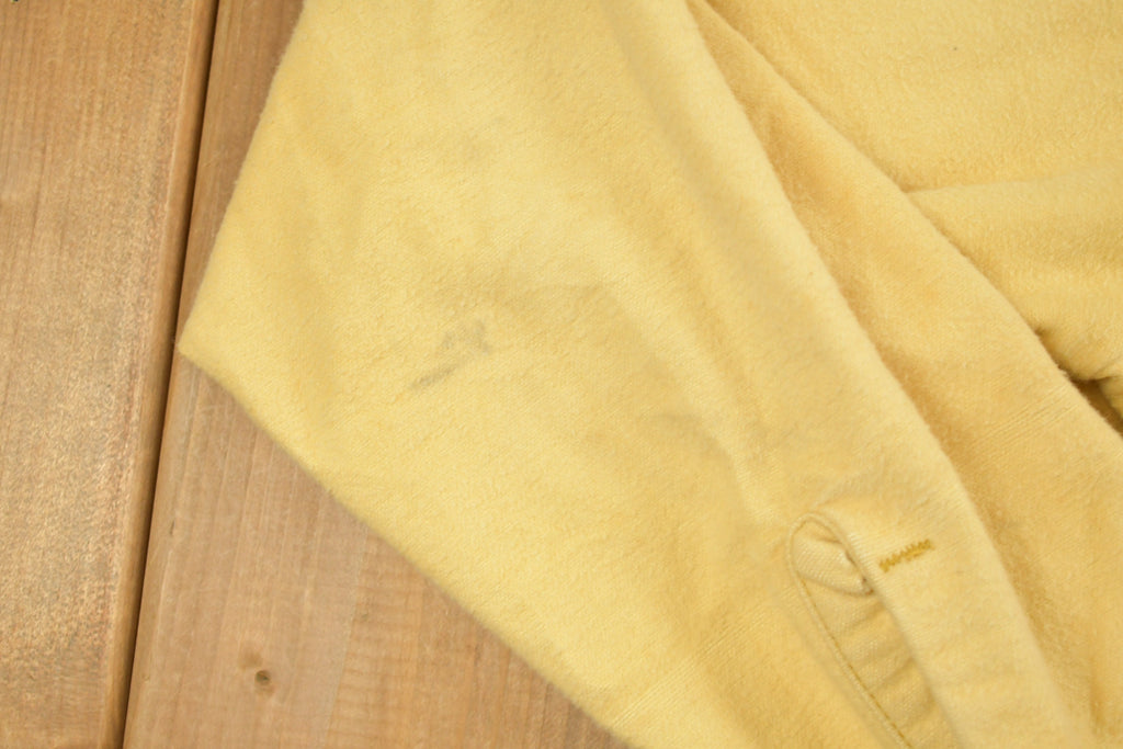 Vintage 1970s Duxbak Blank Yellow Button Up Shirt