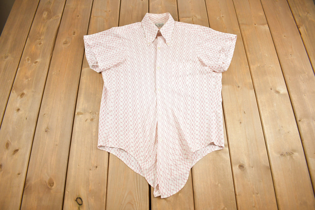 Vintage 1970s K Mart Women's Knit Dress Shirt