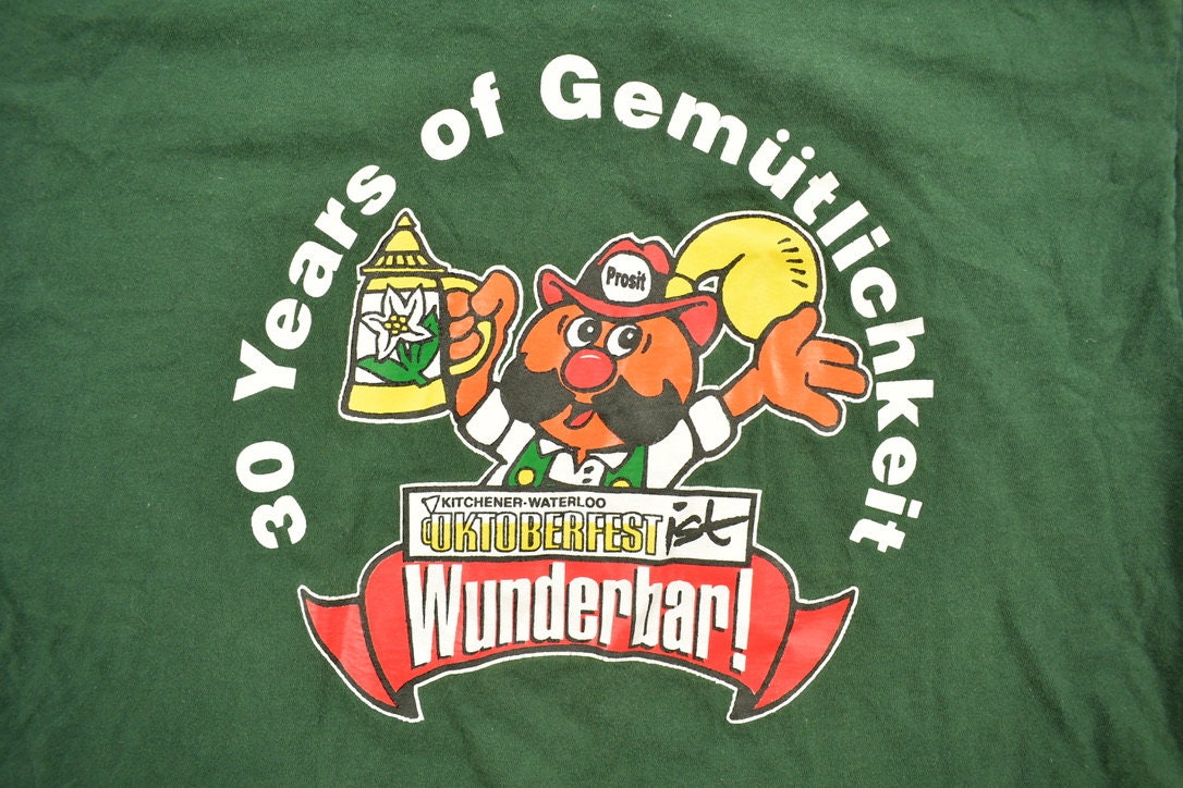 Vintage 1990s 30 Years Kitchener Waterloo Oktoberfest Graphic T-Shirt