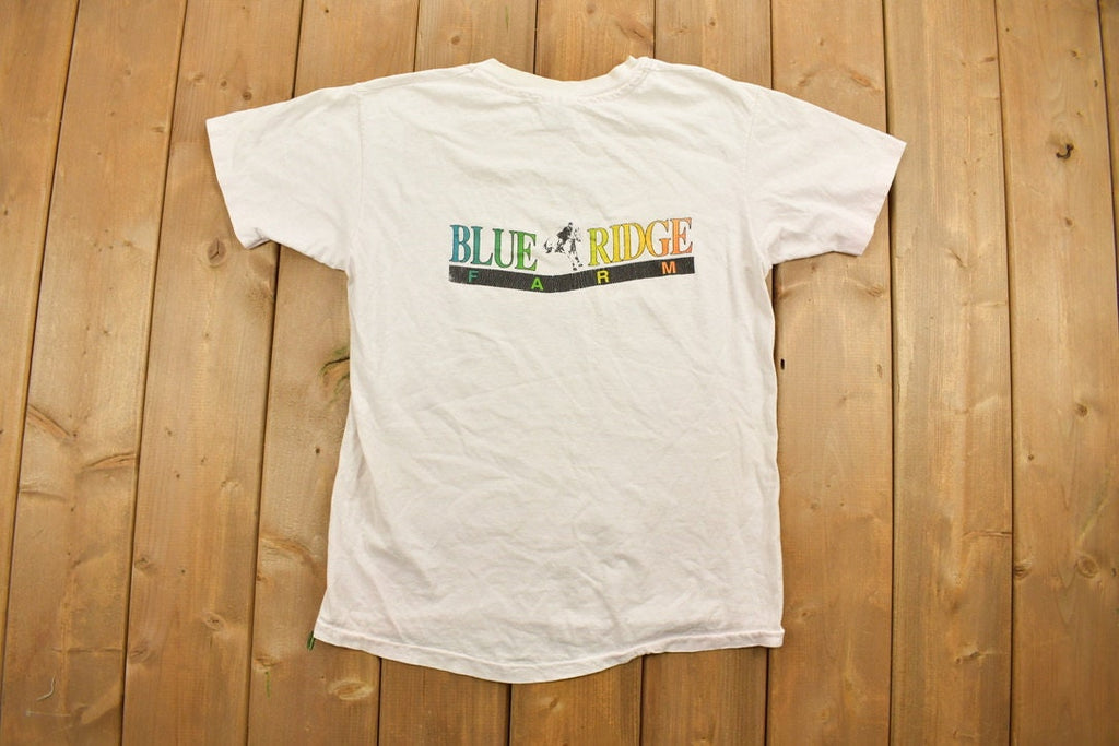 Vintage 1980s Blue Ridge Farm Theme Graphic T-Shirt