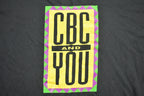 Vintage 1990s "CBC And You" Graphic T Shirt