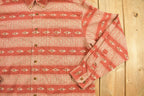 Vintage 1980s Woolrich Abstract Flannel Button Shirt