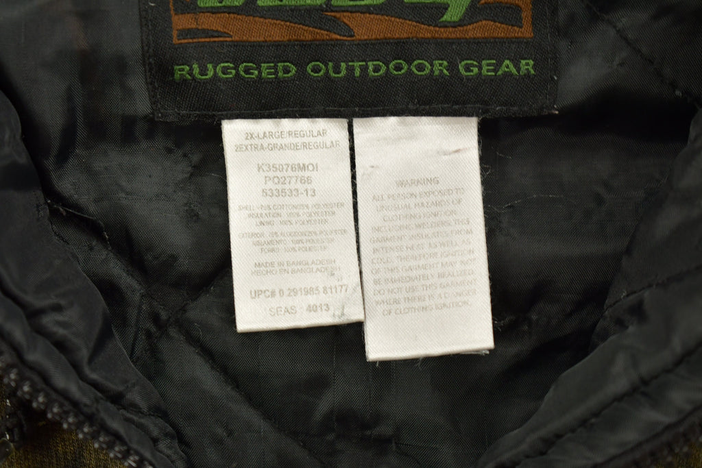 Vintage 1990s Liberty Camo Zip Up Graphic Hoodie