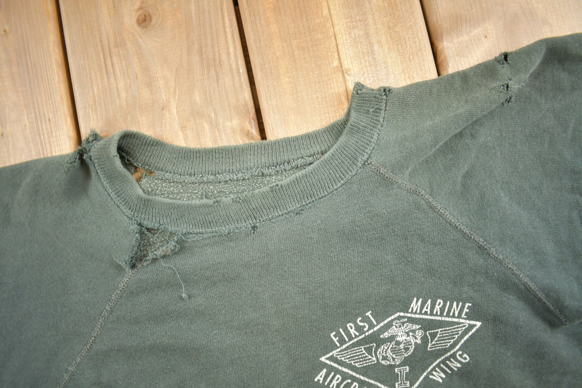 Vintage 1960s US Military Vietnam Short Sleeve Sweatshirt