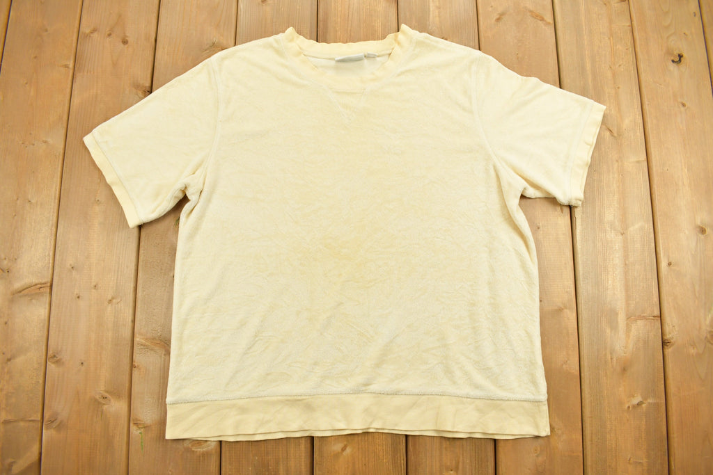 Vintage 1990s D&CO Knitted Short Sleeve Crewneck Sweater