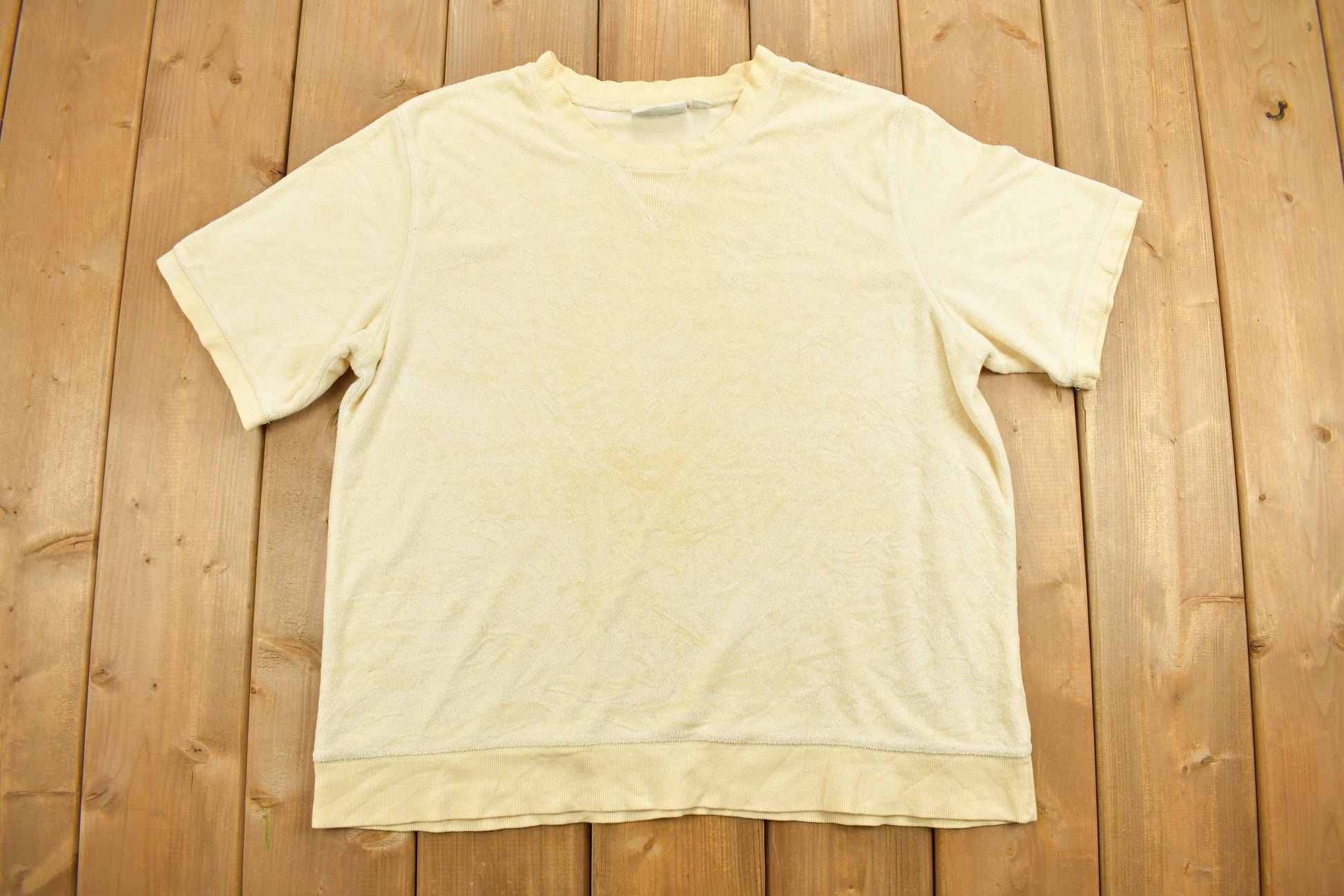 Vintage 1990s D&CO Knitted Short Sleeve Crewneck Sweater