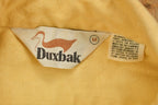 Vintage 1970s Duxbak Blank Yellow Button Up Shirt