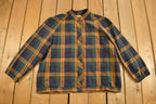 Vintage 1980s Alia Plaid Button Up Jacket
