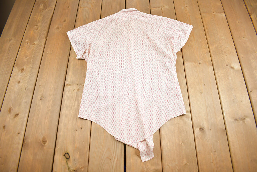 Vintage 1970s K Mart Women's Knit Dress Shirt