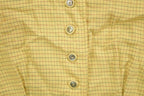 Vintage 1970s Bobbie Brooks Striped Yellow Button Up Shirt
