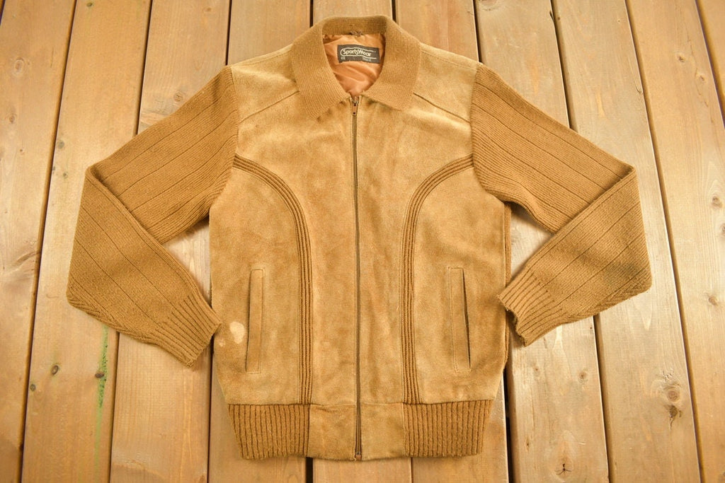 Vintage 1970s SportsWear Suede Jacket