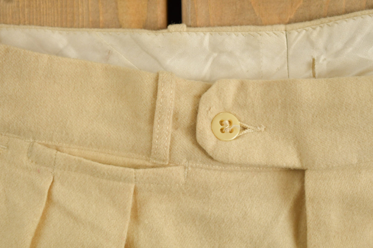 Vintage 1970's Pleated Pants 28 x 30