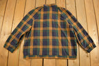 Vintage 1980s Alia Plaid Button Up Jacket