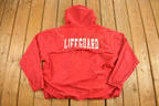 Vintage 1990s Lifeguard Quarter Zip Windbreaker