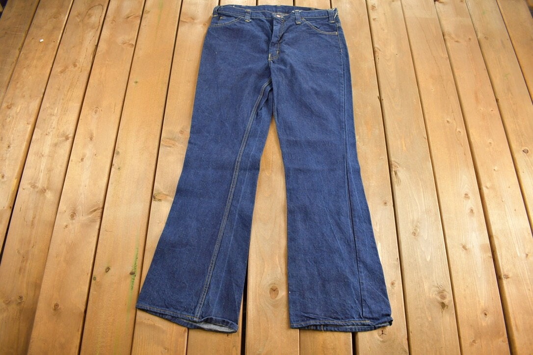 Vintage 1970s GWG Western Style Flare Jeans Size 36 x 32