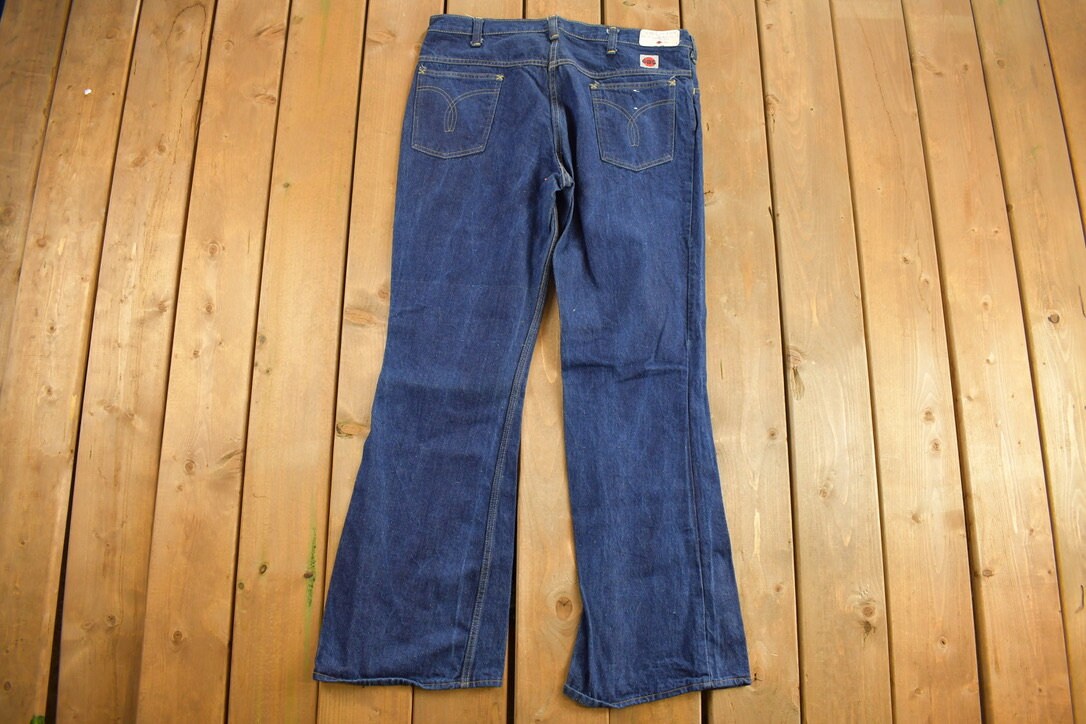 Vintage 1970s GWG Western Style Flare Jeans Size 37 x 32.5