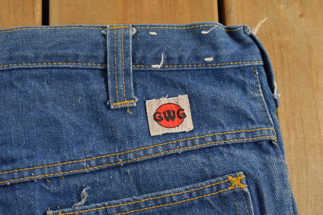 Vintage 1970s GWG Western Style Boot Jeans Size 34 x 38.5