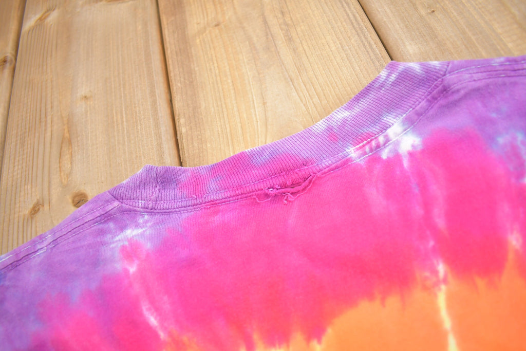 Vintage 1988 Grateful Dead All Over Print Tie Dye Graphic T Shirt