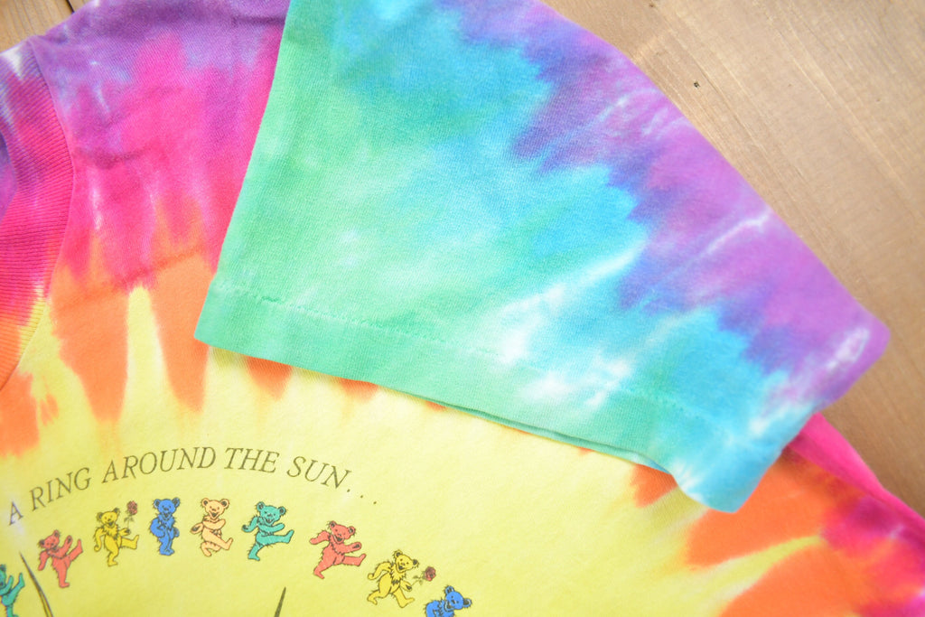 Vintage 1988 Grateful Dead All Over Print Tie Dye Graphic T Shirt