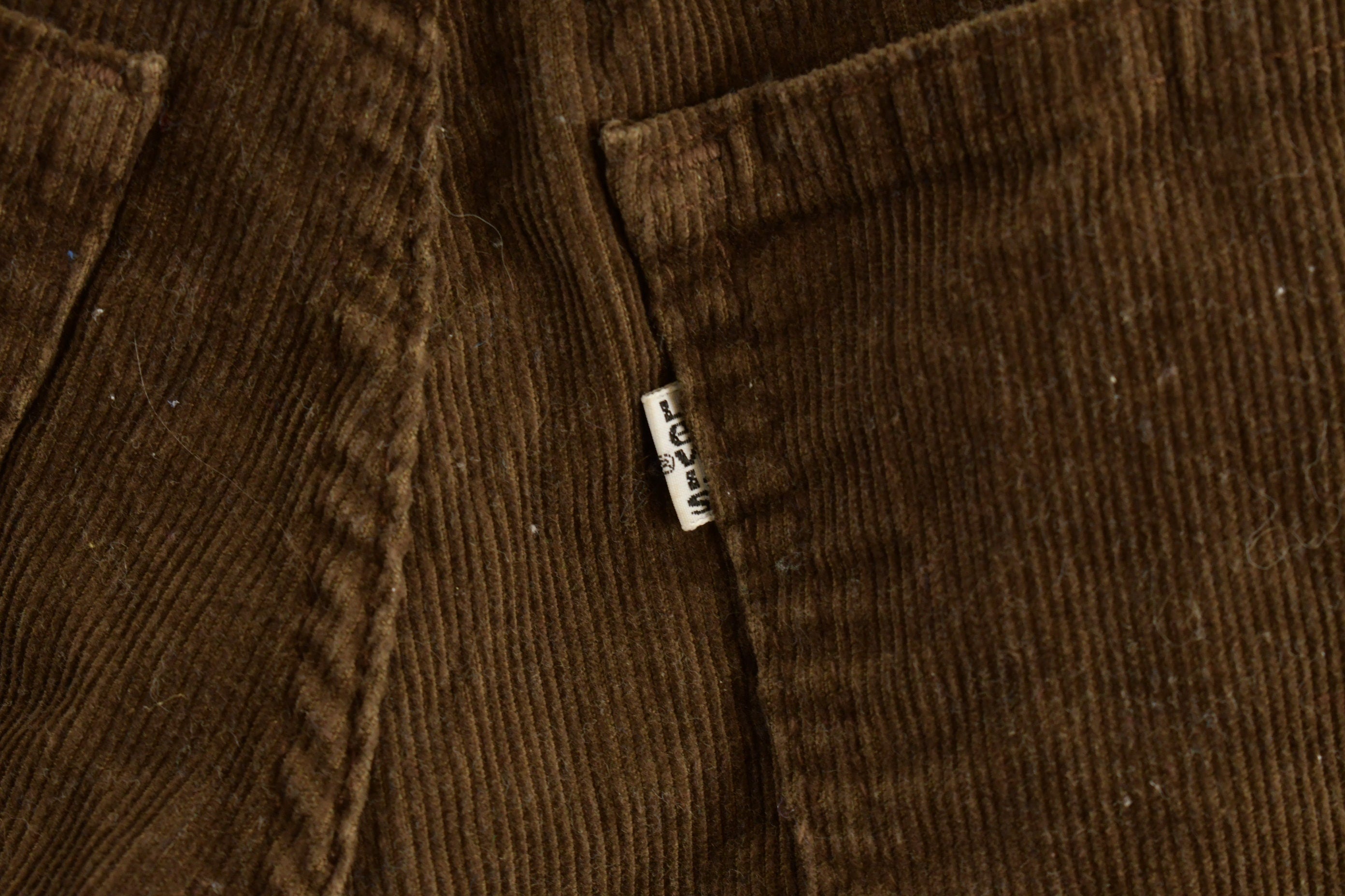 Vintage 1970s Brown Corduroy Levis Trousers Size 28 x 31