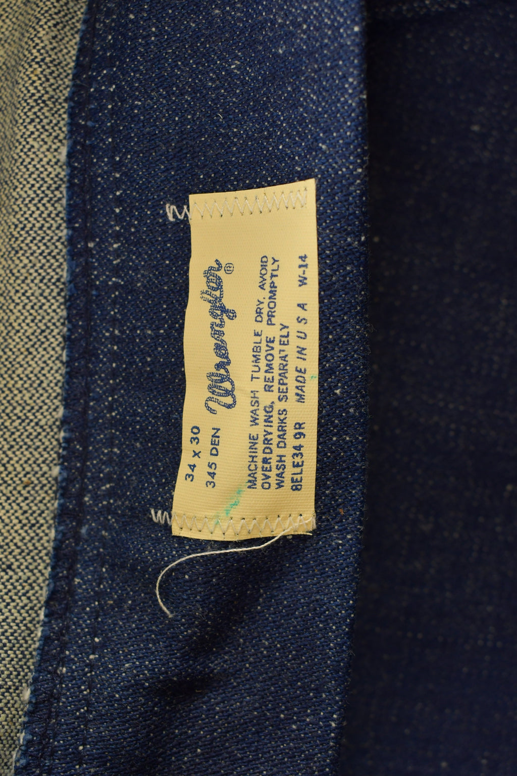 Vintage 1970s Deadstock Wrangler Boot Flare Jeans Size 34 x 29