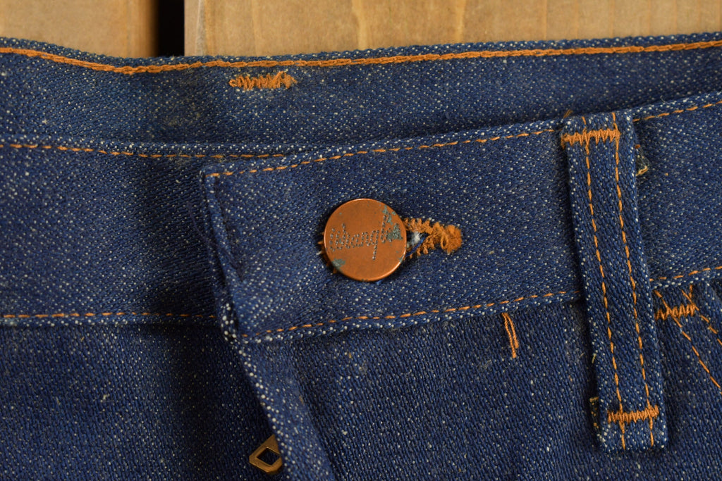 Vintage 1970s Deadstock Wrangler Boot Flare Jeans Size 34 x 29