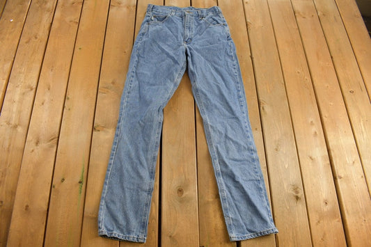 Vintage 1990s Carhartt Medium Wash Denim Jeans Size 30 x 33 / Hype Vintage / 90s Carpenter Pants / Denim Pants / Vintage Workwear