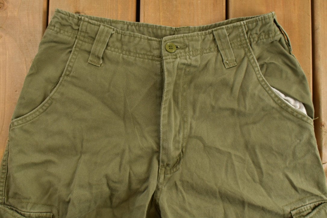 Vintage 1990's FUBU Cargo Pants 28 x 28 / Olive / Rare 90s Vintage / American Vintage / FUBU / 90s Streetwear / Vintage Pants / Rap