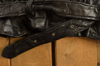 Vintage 1990s Leather American Eagle Embroidered Jacket