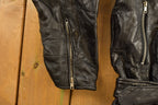 Vintage 1990s Leather American Eagle Embroidered Jacket