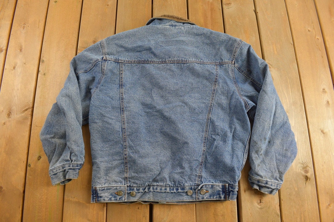 Vintage 1990s Cold Storage Denim Jean Jacket / Vintage Denim / Streetwear / Vintage Fall Outerwear / Fall Jacket