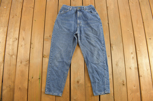 Vintage 1980s LEE Blue Jeans Size 30 x 27 / Streetwear Fashion / Denim / Made In USA / 80s / Lee Denim