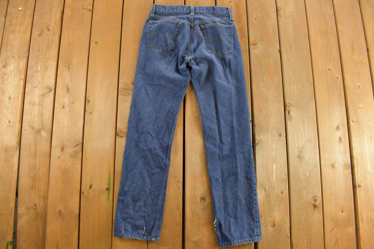 Vintage 1990s Levi's Red Tab Jeans Size 29 x 31 / Blue / Mid Wash / Vintage Denim / 90s Levi's / Straight Leg / Button Up