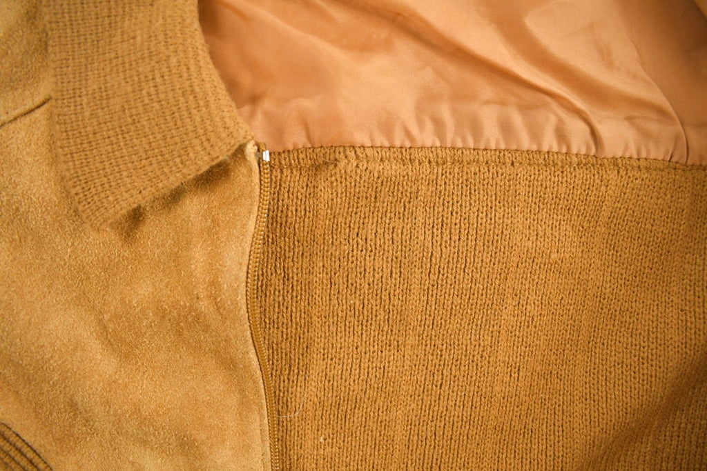Vintage 1970s SportsWear Suede Jacket