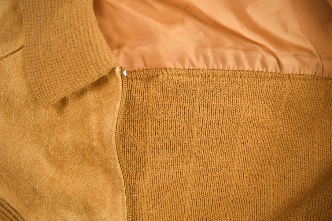 Vintage 1970s SportsWear Suede Jacket