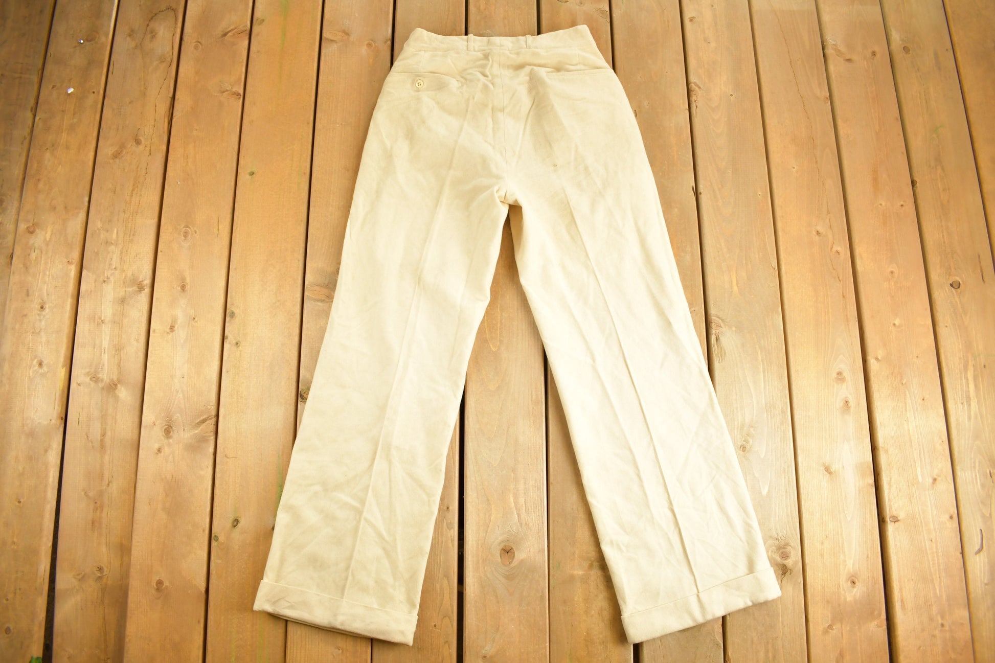 Vintage 1970's Pleated Pants 28 x 30