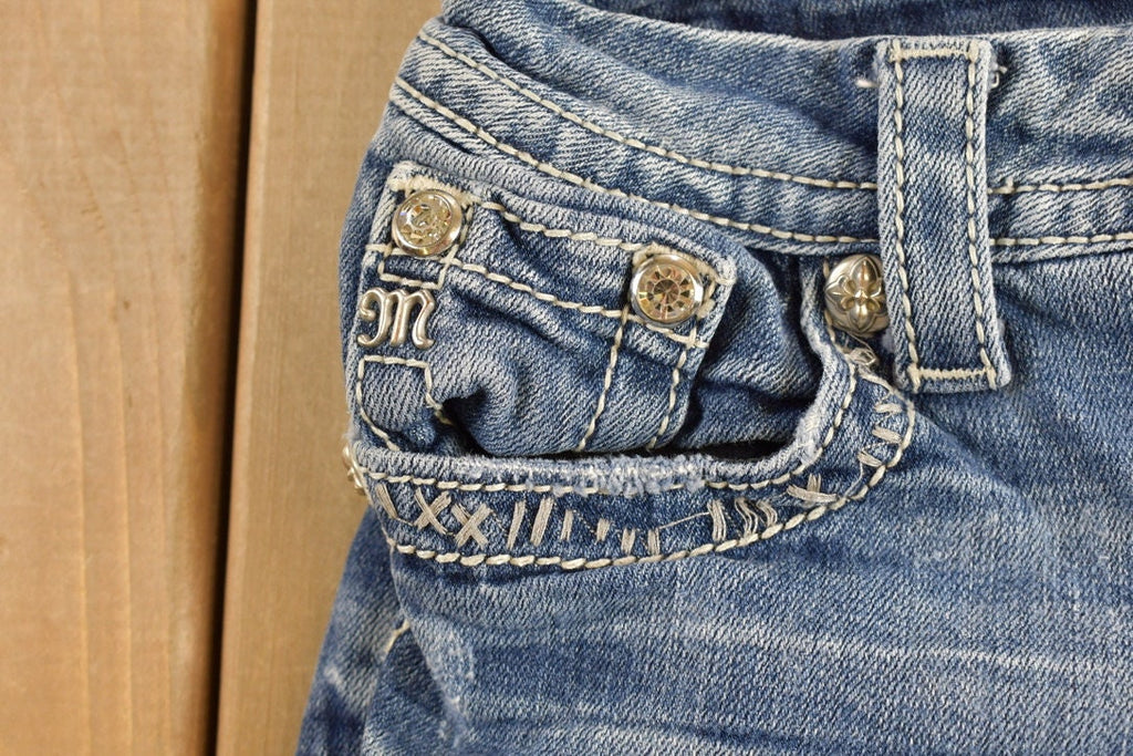 Vintage Y2K Miss Me Denim Jeans Size 28 X 34