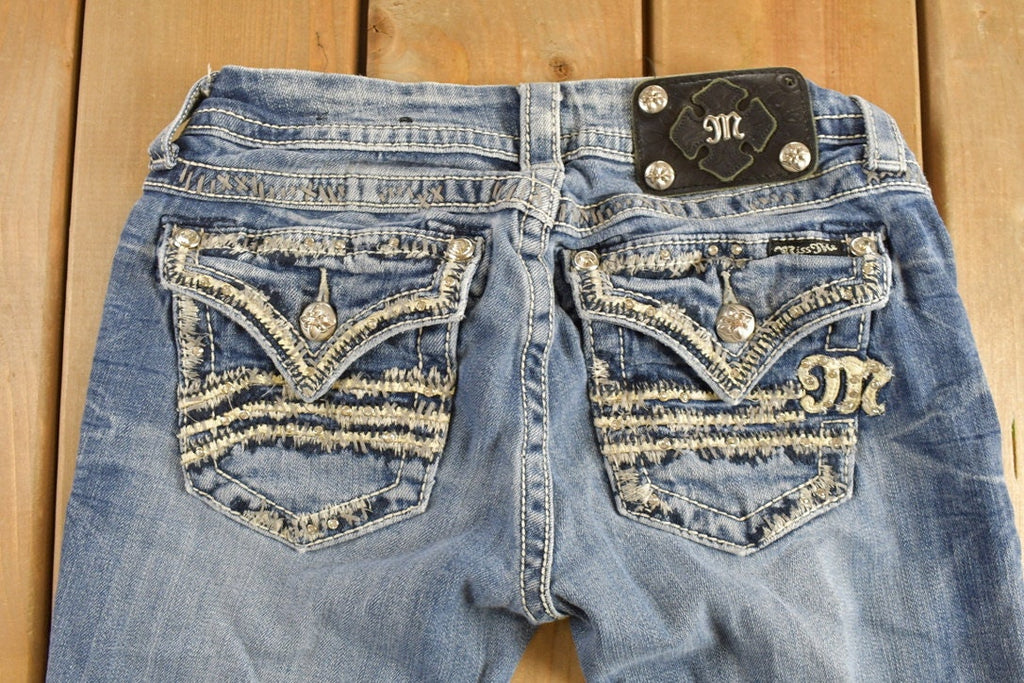 Vintage Y2K Miss Me Denim Jeans Size 28 X 34