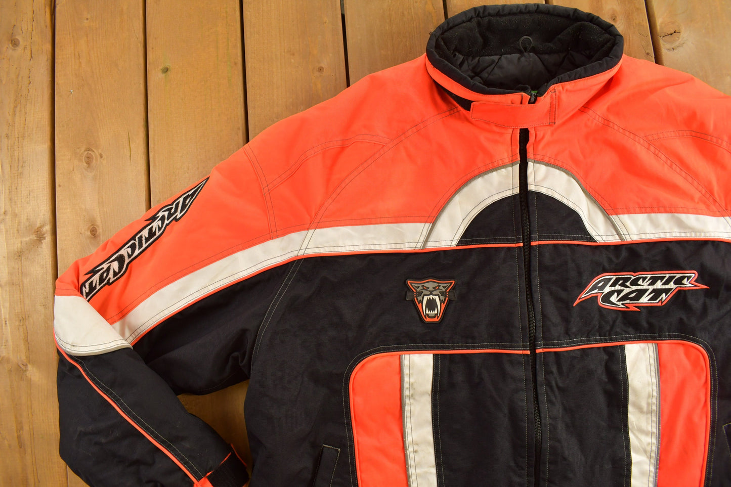 Vintage 1990s Arctic Wear Arctic Cat Racing Jacket  / Motorcycle Jacket / Sportswear / Snowmobile Jacket / Fall Wear