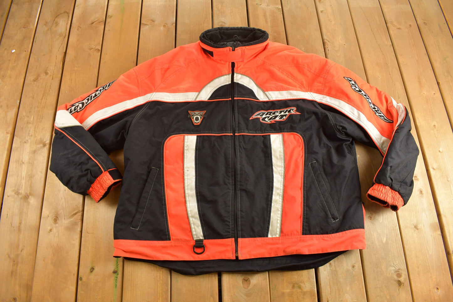 Vintage 1990s Arctic Wear Arctic Cat Racing Jacket  / Motorcycle Jacket / Sportswear / Snowmobile Jacket / Fall Wear