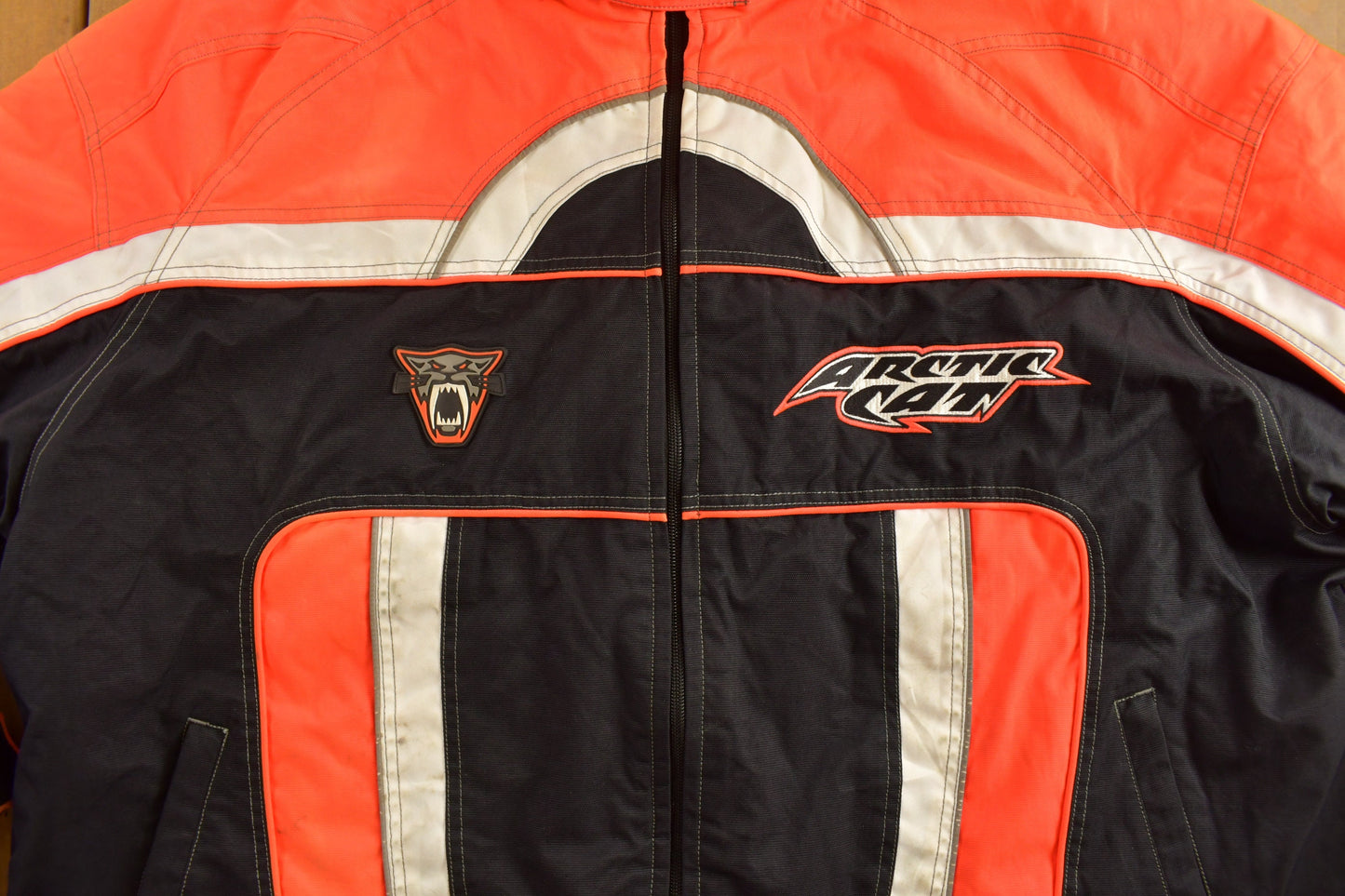 Vintage 1990s Arctic Wear Arctic Cat Racing Jacket  / Motorcycle Jacket / Sportswear / Snowmobile Jacket / Fall Wear