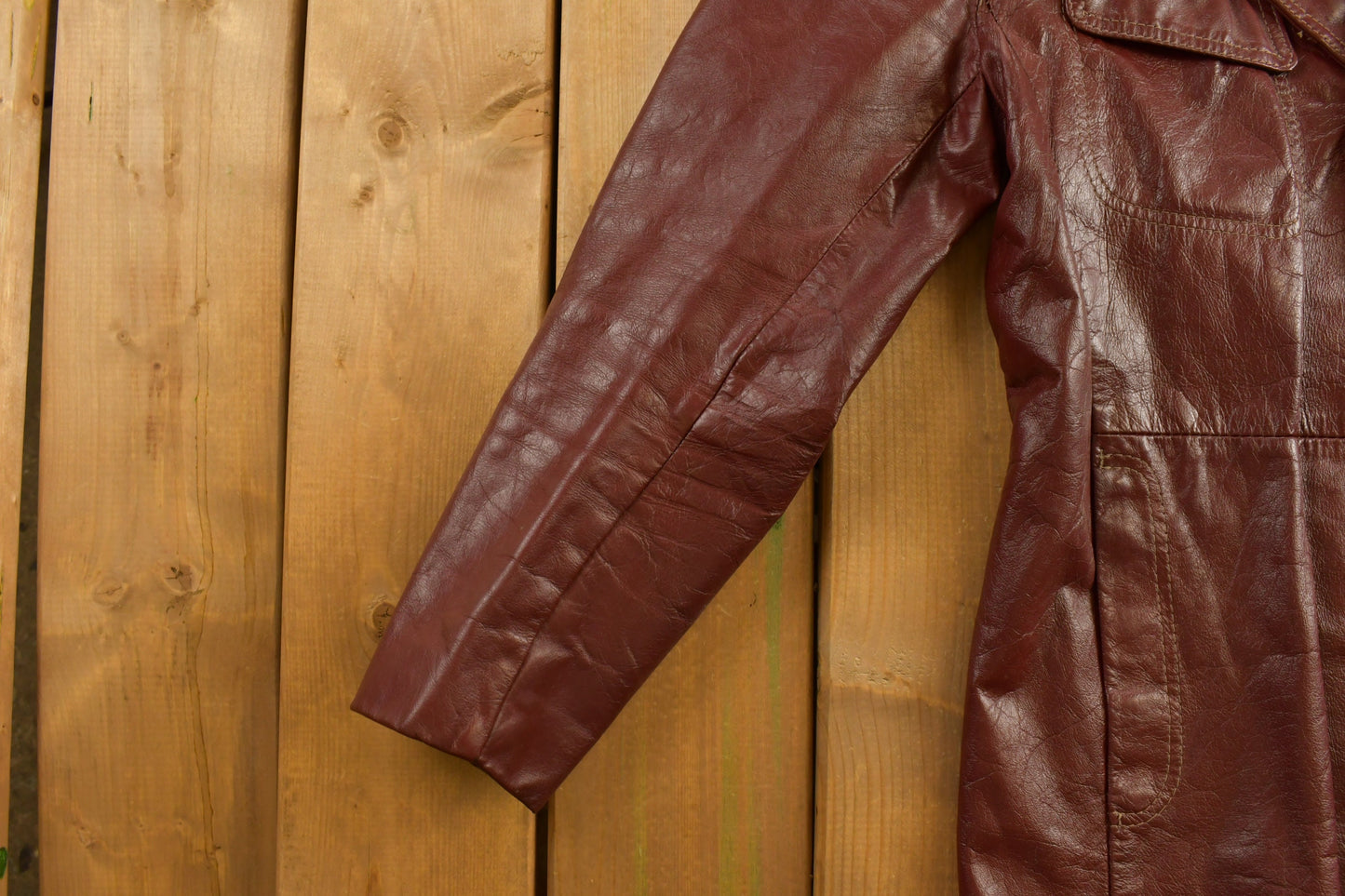 Vintage 1980s Reed Sportswear Red Leather Jacket / Fall Outerwear / Leather Coat / Winter Outerwear / Streetwear Fashion / 80s Jacket