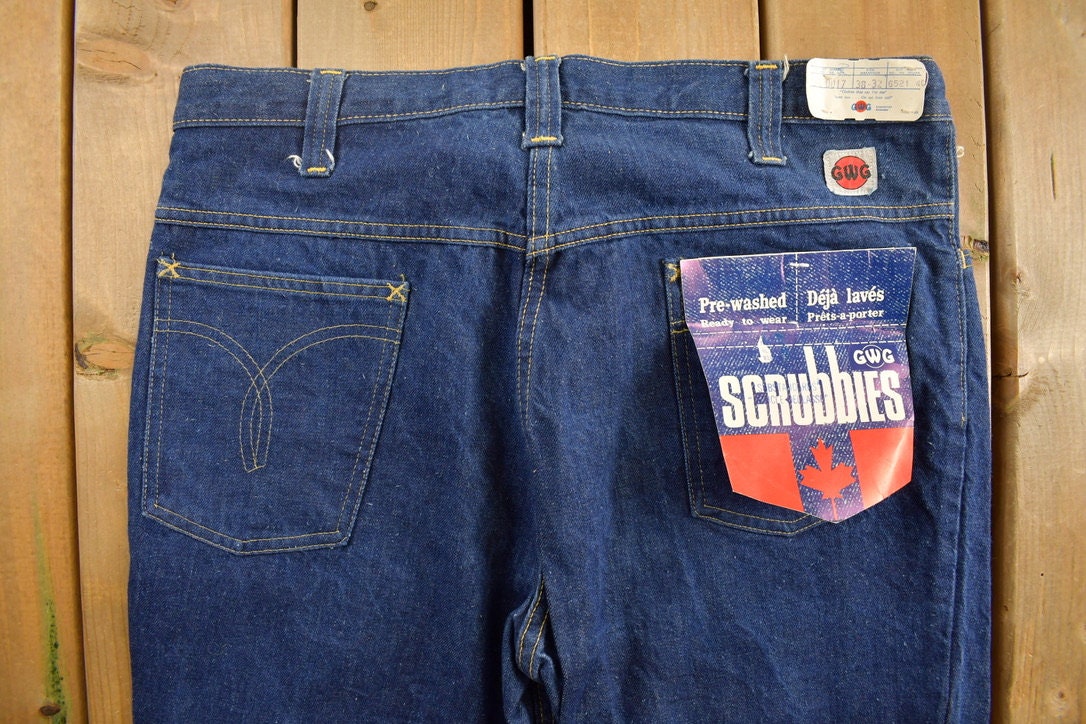 Vintage 1970s GWG Western Style Flare Jeans Size 36 x 32