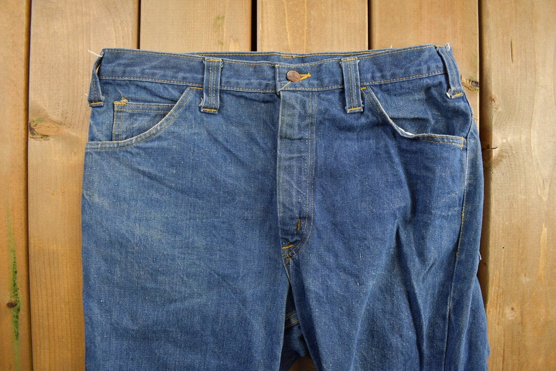 Vintage 1970s GWG Western Style Boot Jeans Size 34 x 38.5