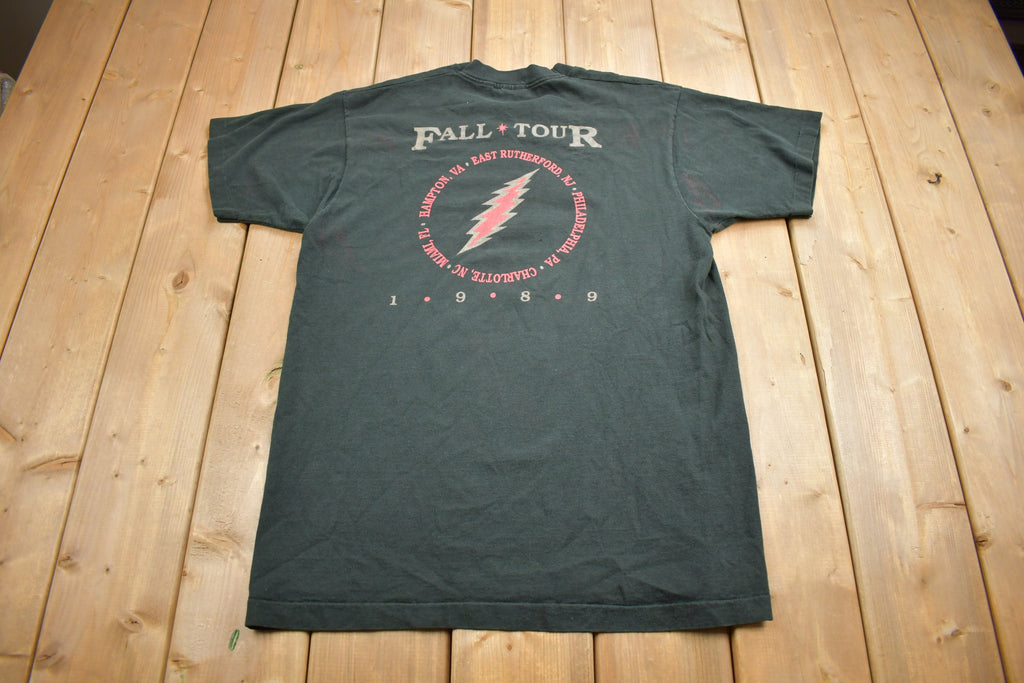 Vintage 1989 Grateful Dead Fall Tour Graphic Band Tee Single Stitch